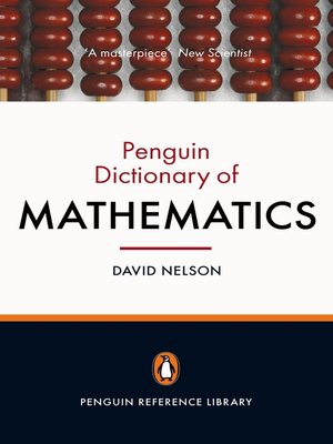 cover image of The Penguin Dictionary of Mathematics